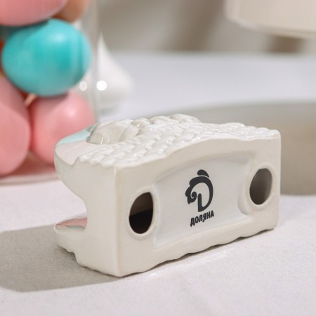 Salvetnik Dolyana "Bunny", 11.5 × 5.5 × 7.5 cm, white color-2