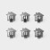 Self -adhesive hooks Savanna "House", 6 pcs