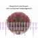 Decorative fence, 25 × 180 cm, 5 sections, plastic, lilac "classics"