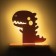 Bra "dinosaur" LED 24W pink 35x30 cm