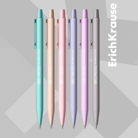Mechanical pencil with Erichkrause "Trio Pastel", NV, Grifel D = 0.5 mm, in the box, mix-11