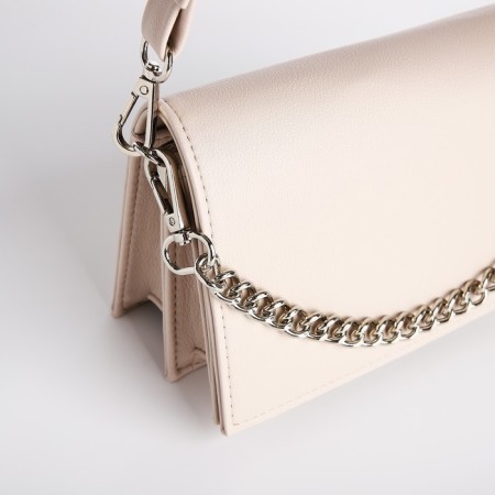 Women's bag Textura, messenger, small size, beige color-2