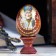 Souvenir egg "Nikolai Wonderworker", on a stand