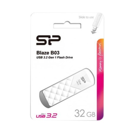 USB flash drive 32 GB Silicon Power Blaze B03 White USB 3.0 SP032GBUF3B03V1V1W