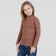 Turtleneck for the boy Weekend, height 128 cm, brown color