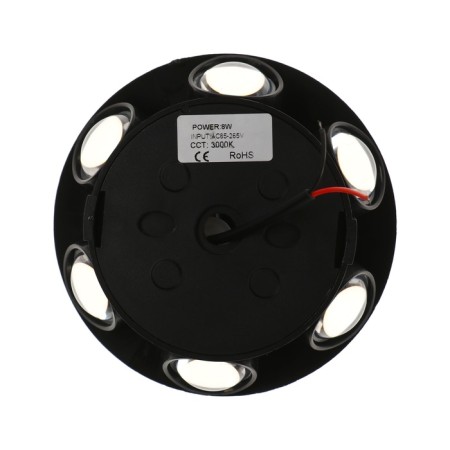 Facade lamp “Iskra”, FSD-053, 8 W, 3000k, 6 rays, IP65, 220 V, plastic, black-7
