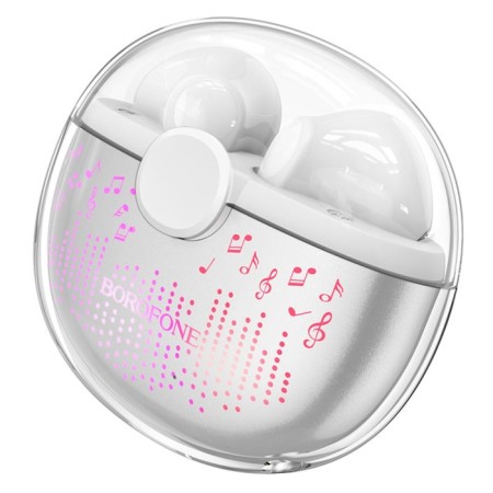 Wireless headphones Borofone BW15, inserts, TWS, microphone, BT5.3, 30/250 mAh, white-2