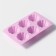 The form for baking the share "Sweets. Puding ”, silicone, 29.5 × 17.5 cm, 6 cells (7.7 × 4 cm), color mix
