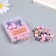Surgut in granules in the box "octagonal" pink and silver 35 grams 2.4x5.5x7 cm