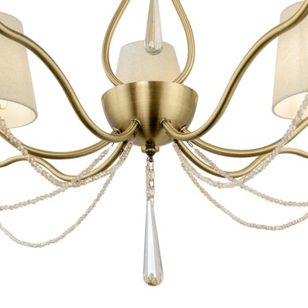 Caustra Freya FR2019PL-07BS MADELINE, 820x820x1650 mm, E14, 7x40W, brass color-5