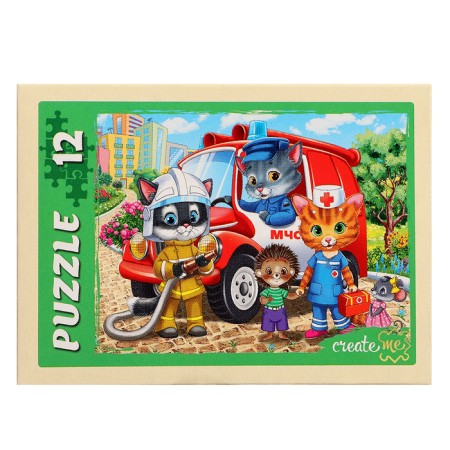 Puzzle "Funny cats No. 16", 12 elements-3