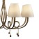 Suspended chandelier Mantra Paola, E14, 8x20W, 609 mm, color matte gold