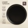 A set of porcelain plates SL Home "Dark", d = 18 cm, black color