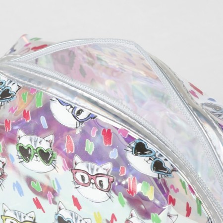Lightning cosmetic bag, transparent color-3