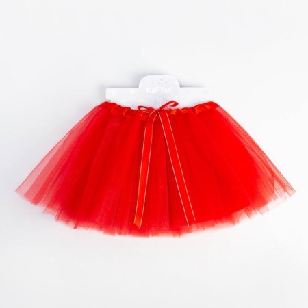 Three -layer skirt kaftan red-2