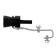 Whistle in a silencer, size m, under the diameter of the pipe 37-48 mm, black