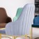 Monro chair, 62 × 60 × 98 cm, blue color, gold frame