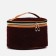 Cosmetic bag with a zipper, with a lining, purple color