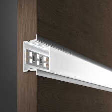 Built-in aluminum profile for a three-row LED tape, up to 18.5 mm Elektrostandard, LL-2-ALP019, 2 m, color gray color