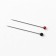 Portnovsky Premium pins, glass head, 30 mm, 100 pcs, colorful color