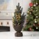 LED figure "Christmas tree with golden decor", 14 × 35 × 7.5 cm, plastic, batteries CR2032x2, glow warm white