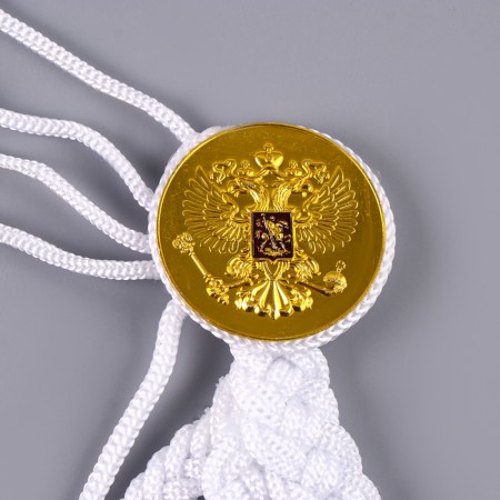 Carnival set "For Victory Parade": Axelbant and badge, white-8