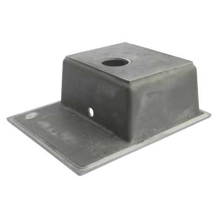 Curler for a kitchen made of stone Zein 150/Q8, 575 x 470 mm, rectangular, overflow, dark gray color-5