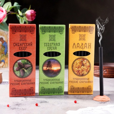 A set of traditional Russian incense Fimiam "Antiseptic"