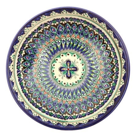 Buditsa Rishtan ceramics "Patterns", 23 cm, mix-2