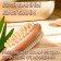 Brush massage bath made of natural bristles, with a handle, smooth
