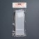 Organizer for storage, with a lid, 2 cells, 7 × 21 × 2.5 cm, white translucent color