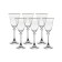 A set of glasses for the white wine asio, the Panto, Platinum grouting decor, Platinum laying, 185 ml x 6 pcs.