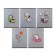 Notebook 48 sheets, in a cage, "sarcasm", cover coated cardboard, twin-lak, UV-lak, 5 designs, mix