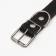 Collar combined leather/tarpaulin "Hedgehog", 70 x 3.5 cm, Osh 45-60 cm, black