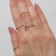 Ring set 5 pieces "perfect fingers" temptation, white color in silver