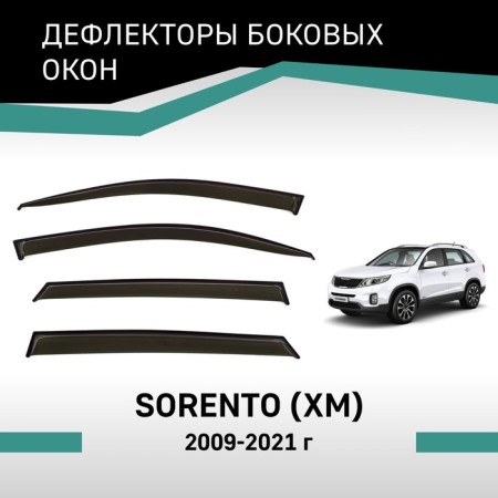 Defly window deflectors for Kia Sorento (XM), 2009-2021