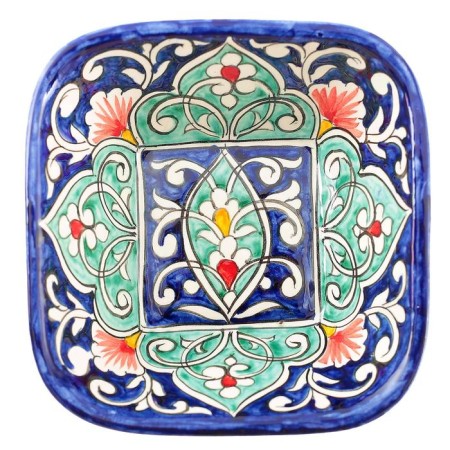Salennik Rishtan ceramics "Flowers", 14 cm, mix-4