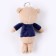 Soft toy "Bear", on a key fob, color mix