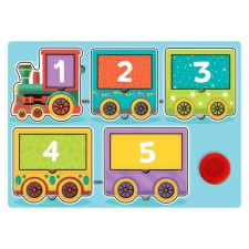 Wooden puzzle with a chip 