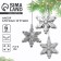 Christmas tree toy New Year's "Snowflakes", for the New Year, silver color