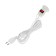 Lamp with a switch for a lamp, E27, wire 3 m, white