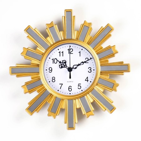 Watching clock, interior "sun", 25.5 x 25.5 cm, dial D-11 cm