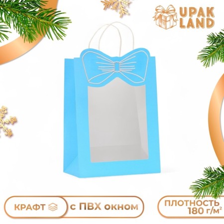 Gift package with the eye "Bant", 26 x 35 x 15 cm, blue