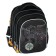 School backpack 40x33x15cm, ergonomic back, Across 410, black/orange