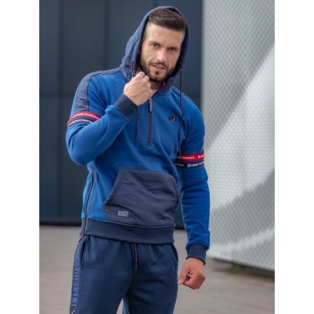 Sports costume men's ise, size 52, dark blue color, blue-2