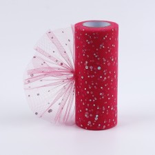 Fatin with sparkles, 15 cm, 11 ± 1 g/sq.m, 23 ± 1 m, bright pink color No. 61