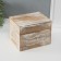 Casket Wood "Rectangular" Bleaned 13.6x18x13.6 cm