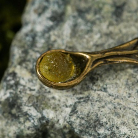 Souvenir Koshelki "Spoon Pinocchio", Brass, Amber-1