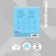 A notebook of 18 sheets in the Erichkrause Classic Cage, Cover Cardboard Cover, Offset Block, Blue