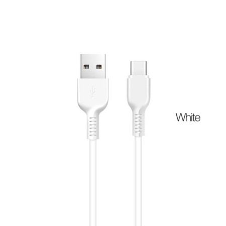 Hoco X20, Type -C cable - USB, 3 A, 3 m, PVC braid, white-1